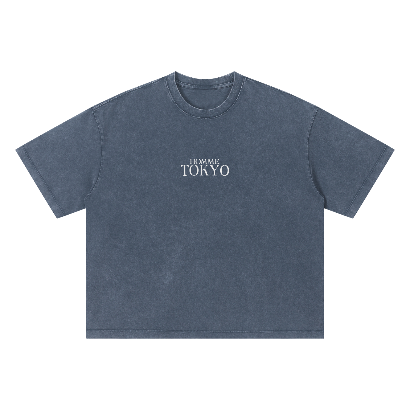 Tokyo // Vintage Wash Tee - Faded Indigo