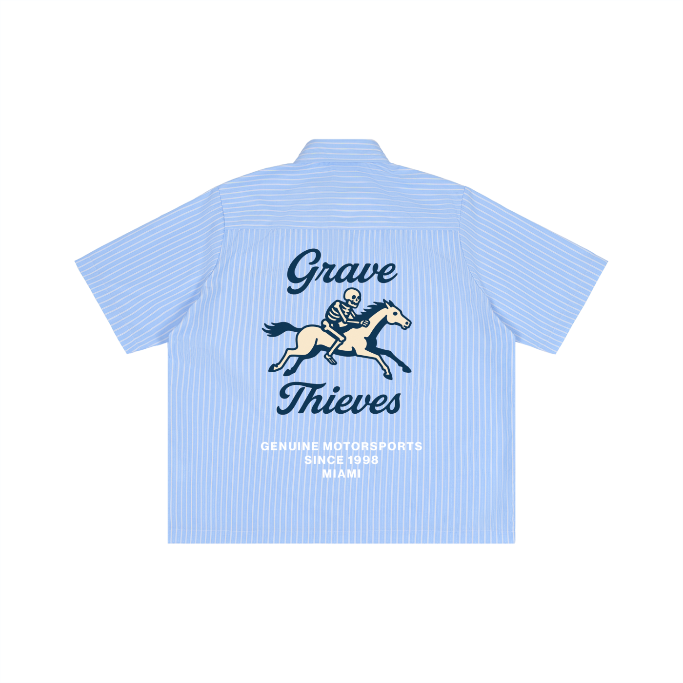 GT Motorsports //  Oversized Mechanic Shirt (Summer) - White Stripe
