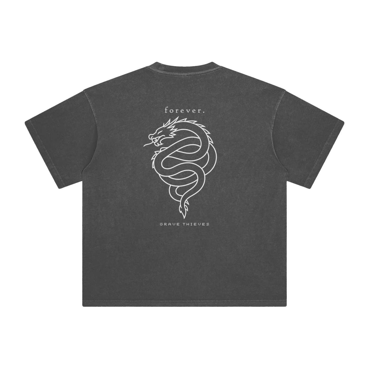 Forever // Vintage Wash Tee - Charcoal
