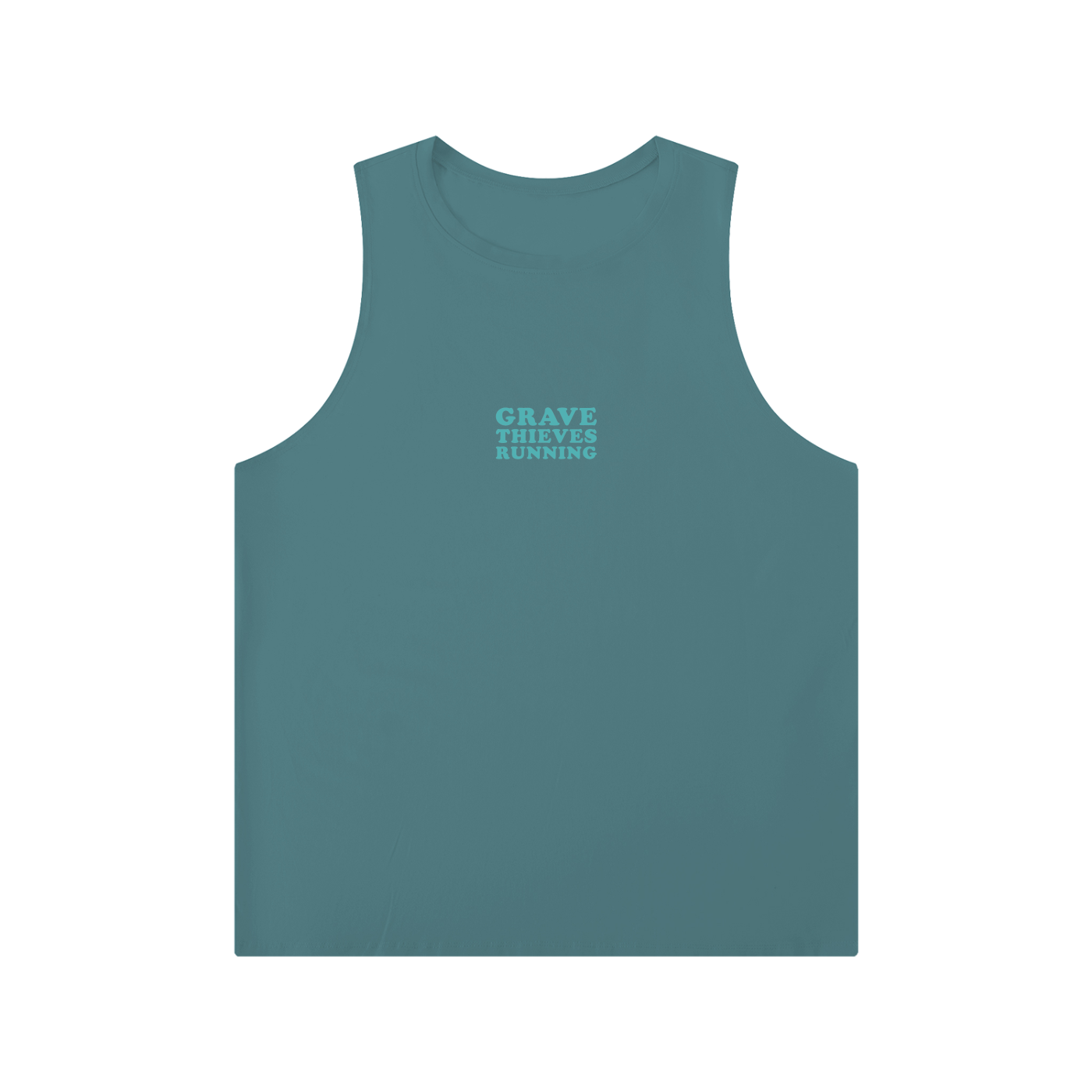 GT Running // Premium Crewneck Tank Top - Sea Blue